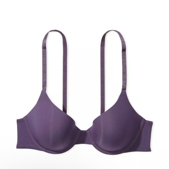 Victoria Secret T-shirt Lightly lined smooth micro-rib demi bra 32 D - Picture 1 of 9